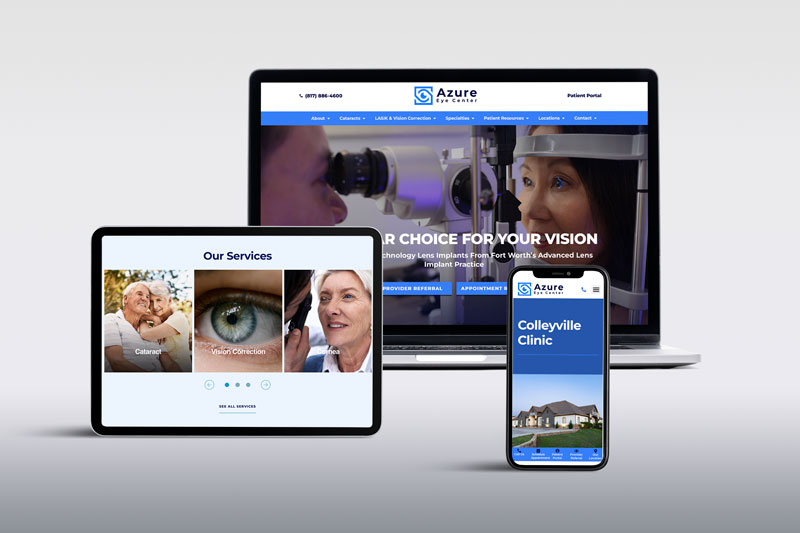 Azure Eye Center website