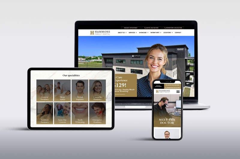 Hammons Family Dental website