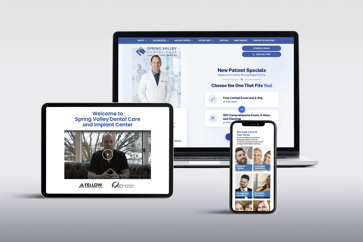 Dental Care Spring Valley website