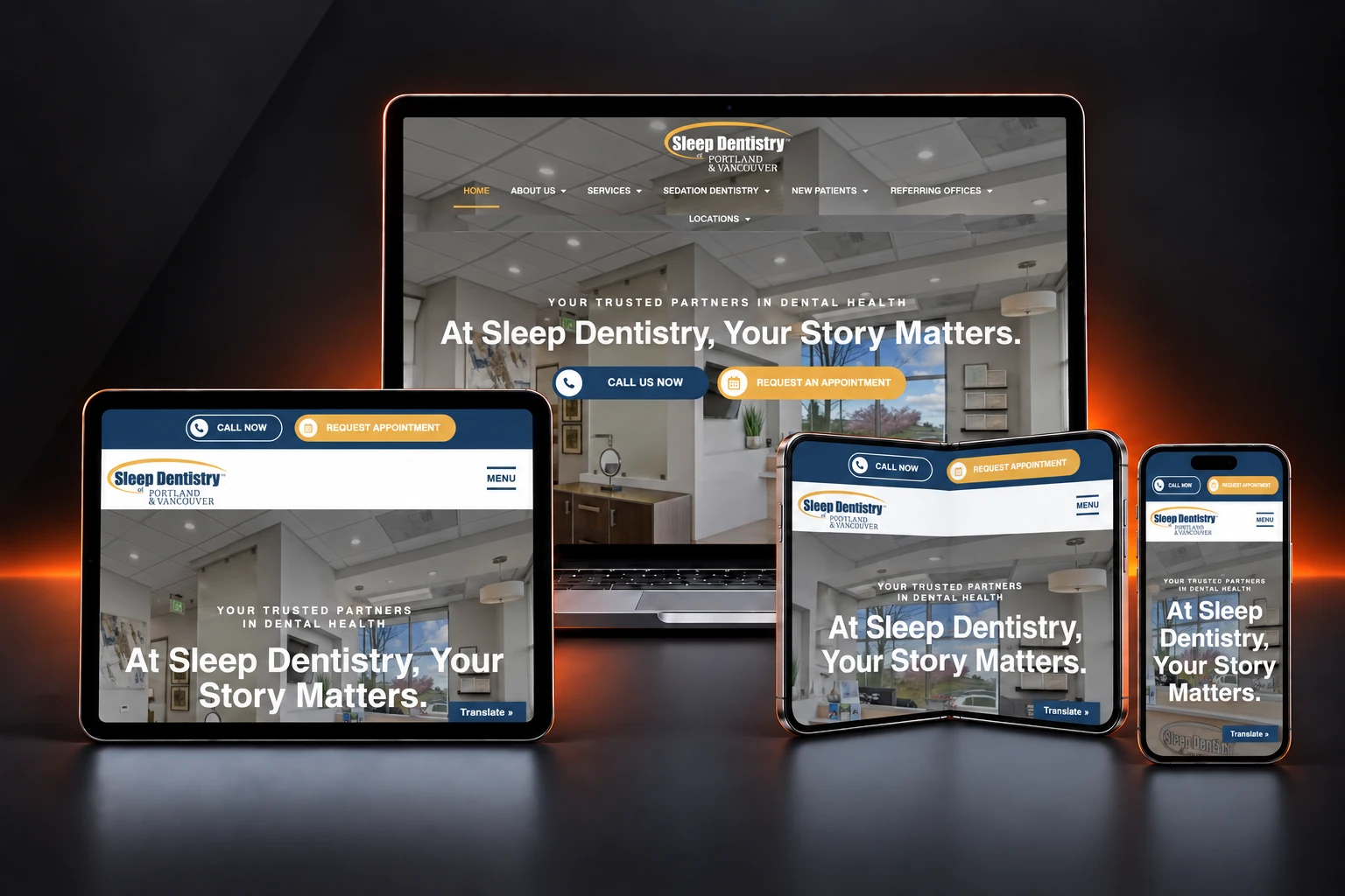 Sleep Dentistry of Portland website