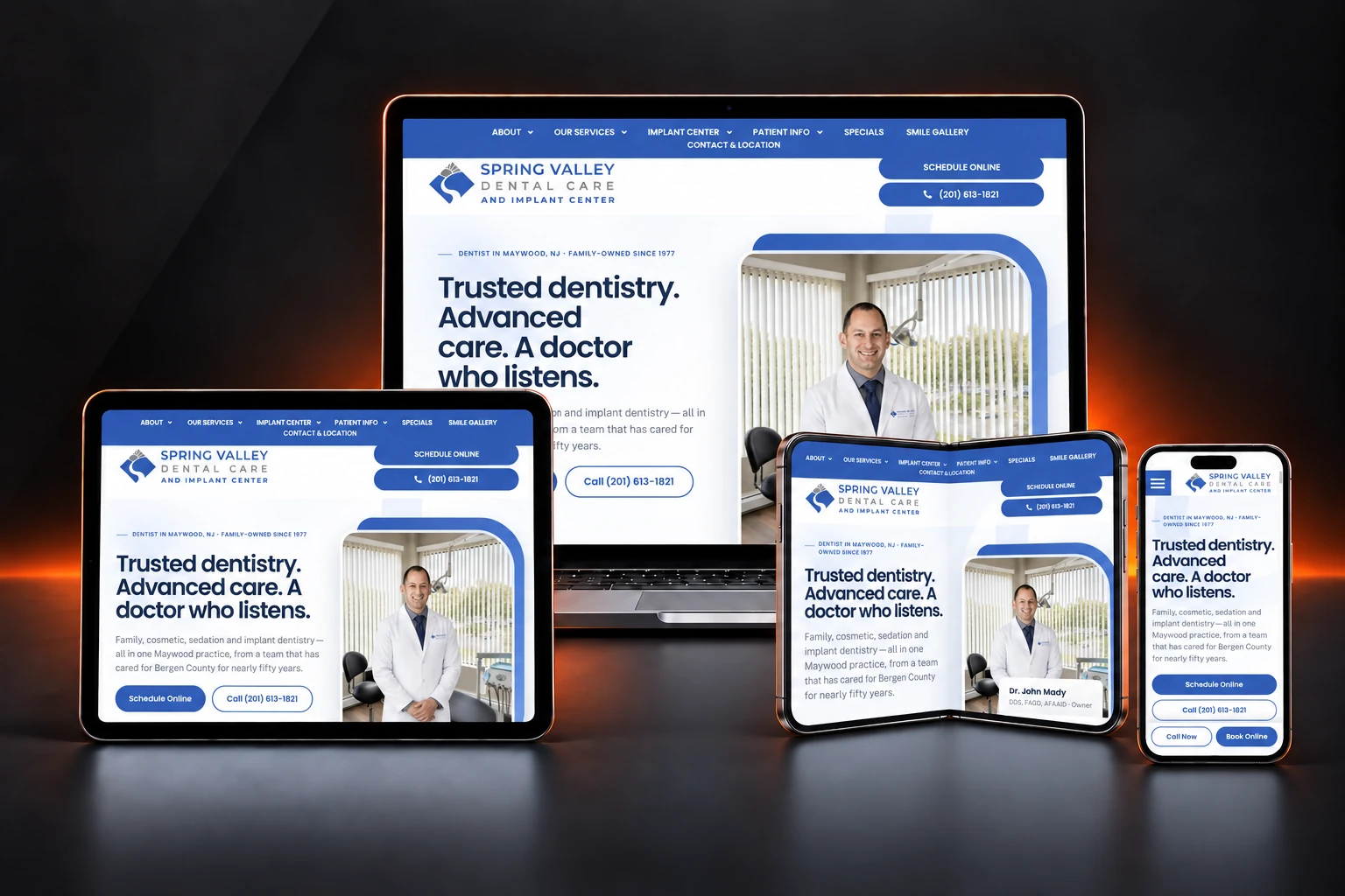 Dental Care Spring Valley website