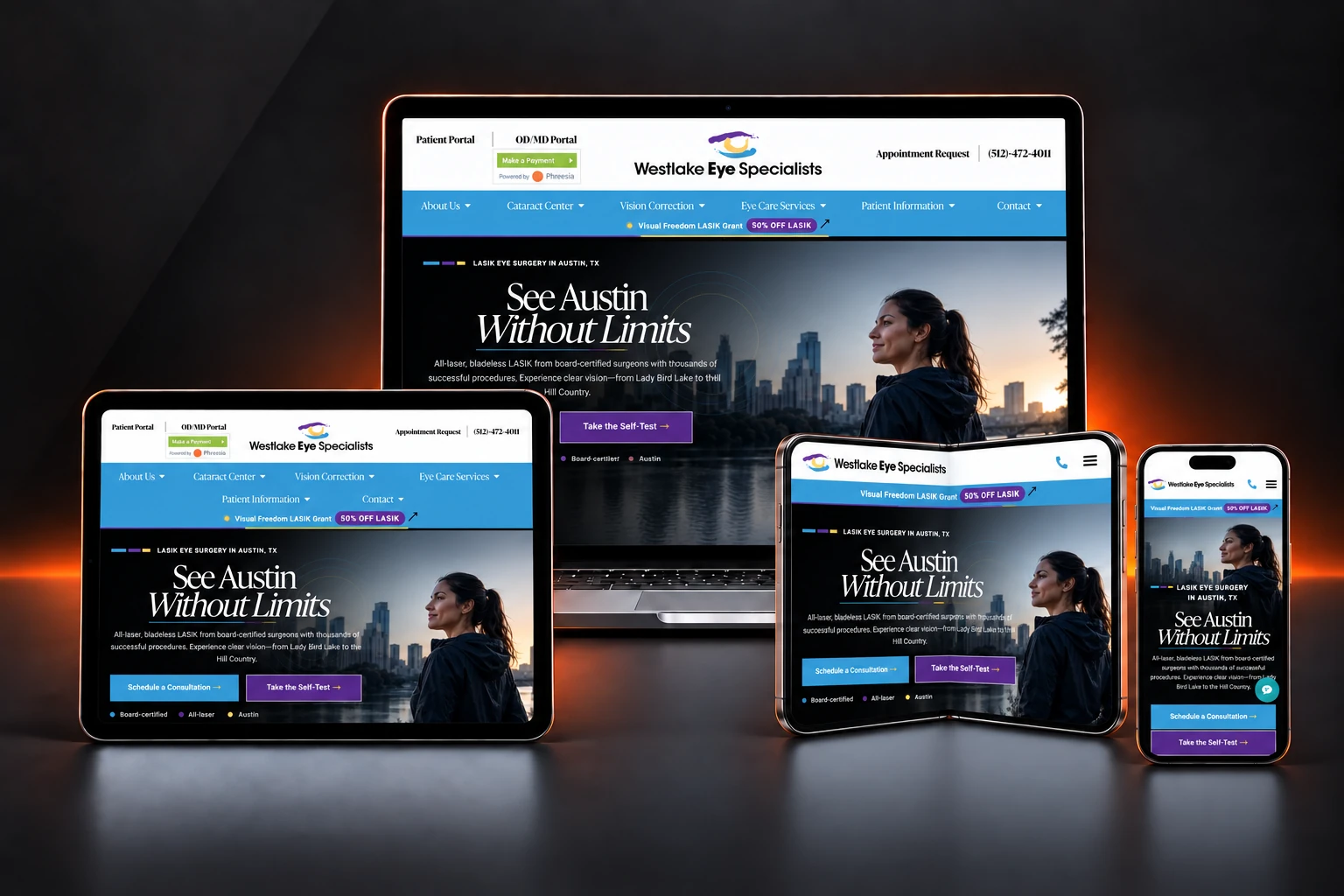 Westlake Eyes website